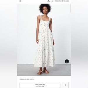NWT Zara embroidered dress
